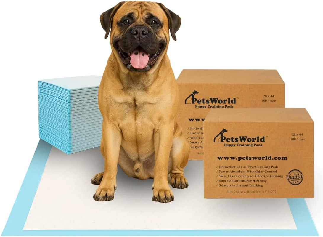 2XL Dog Pee Pads 28″X44″ 200 Count – Extra Large Pet Pee Pads for Dogs & Puppies