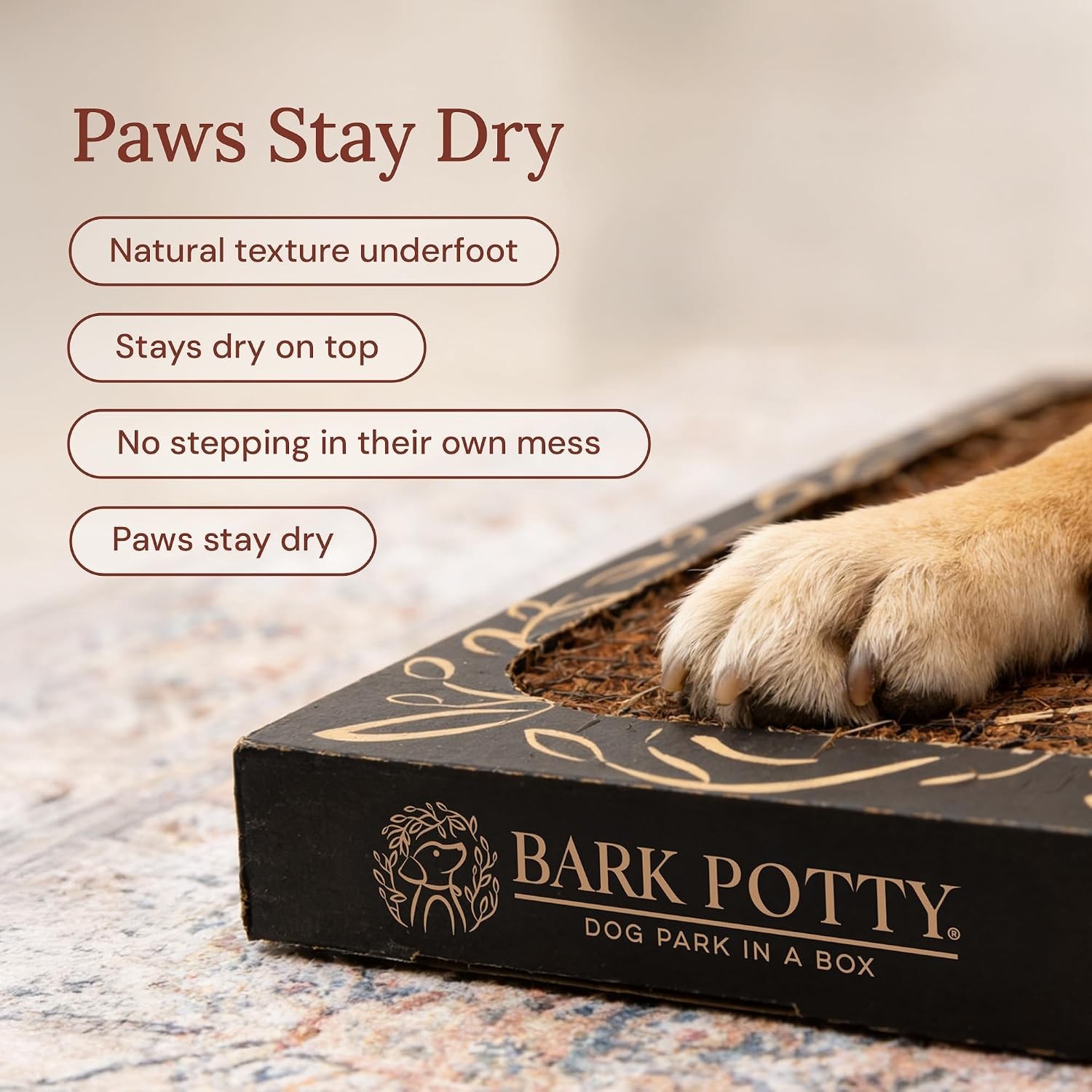 Litter Box for Dogs, Large Size – Long-Lasting Pee Pads for Dogs – Leak Resis…