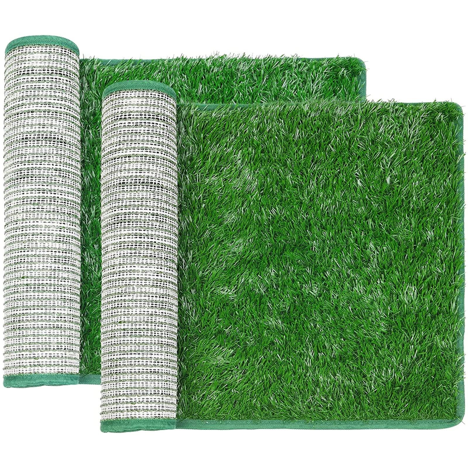 Dog Grass Pee Pads, 18.1×28.1in Artificial Grass Pad for Potty Tray