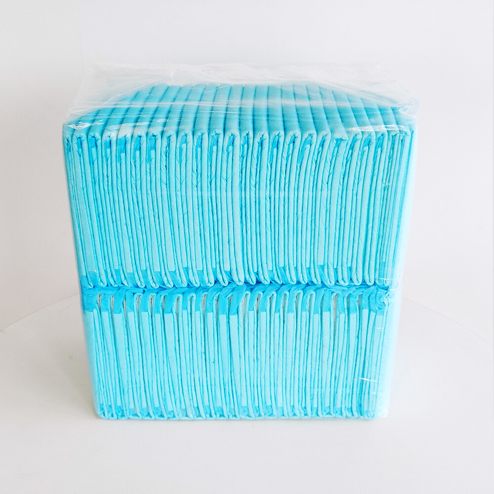 50 Pieces 5 Layers High Quality Dog Pee Pads with Sticker Leak-Proof Quick-Dry