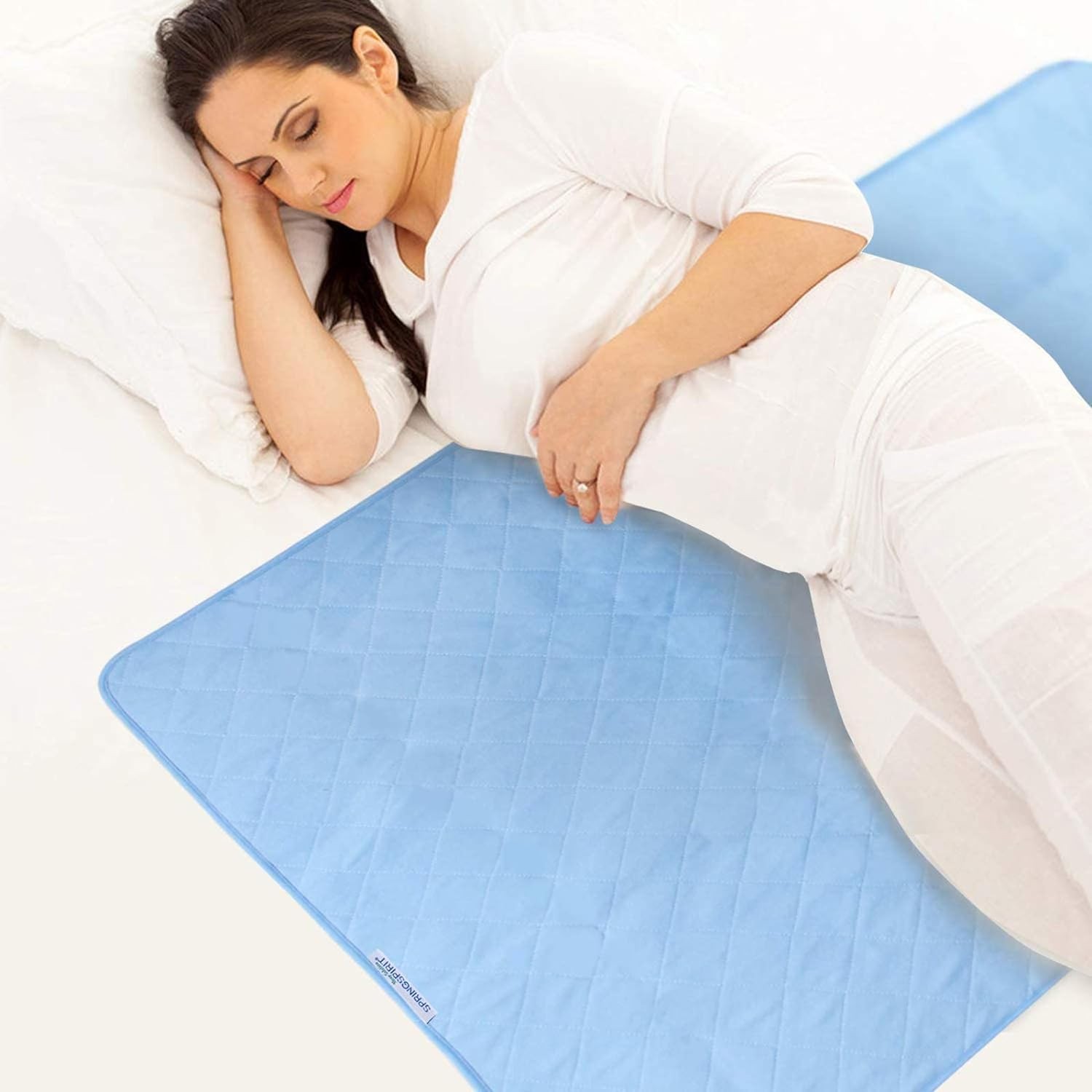 Bed Pads for Incontinence Washable Large 34″ × 52″, Blue | Reusable Pee Pads, Wa