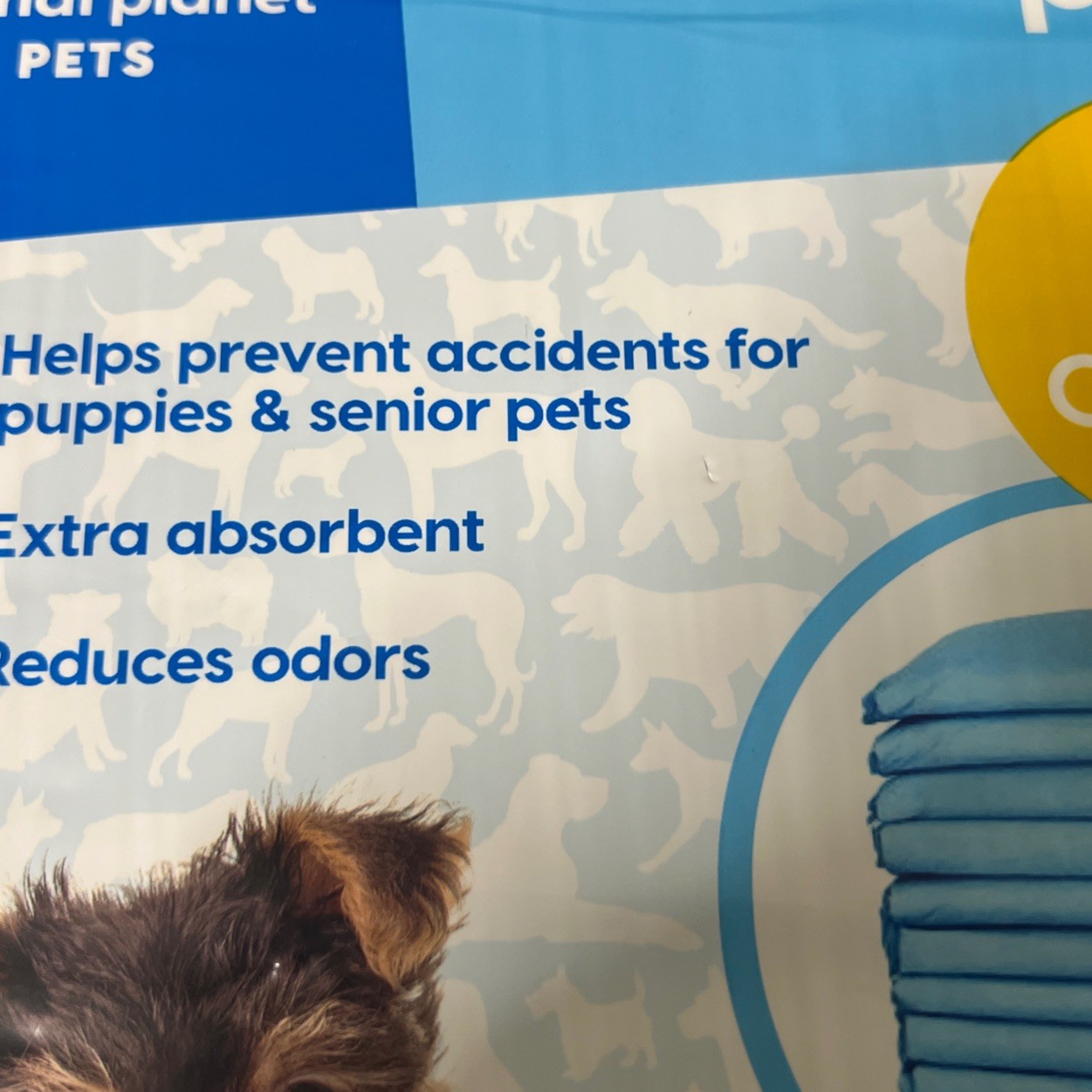 Pet Training Pads, 22” X 22”, 50 Count. Puppies And Senior Pets. Animal Planet.