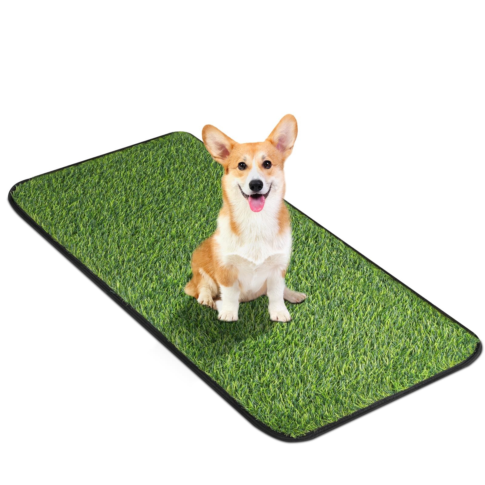 Artificial Grass Mat, Dog Grass Pee Pads, Fake Grass Pad for Pets Potty Train…