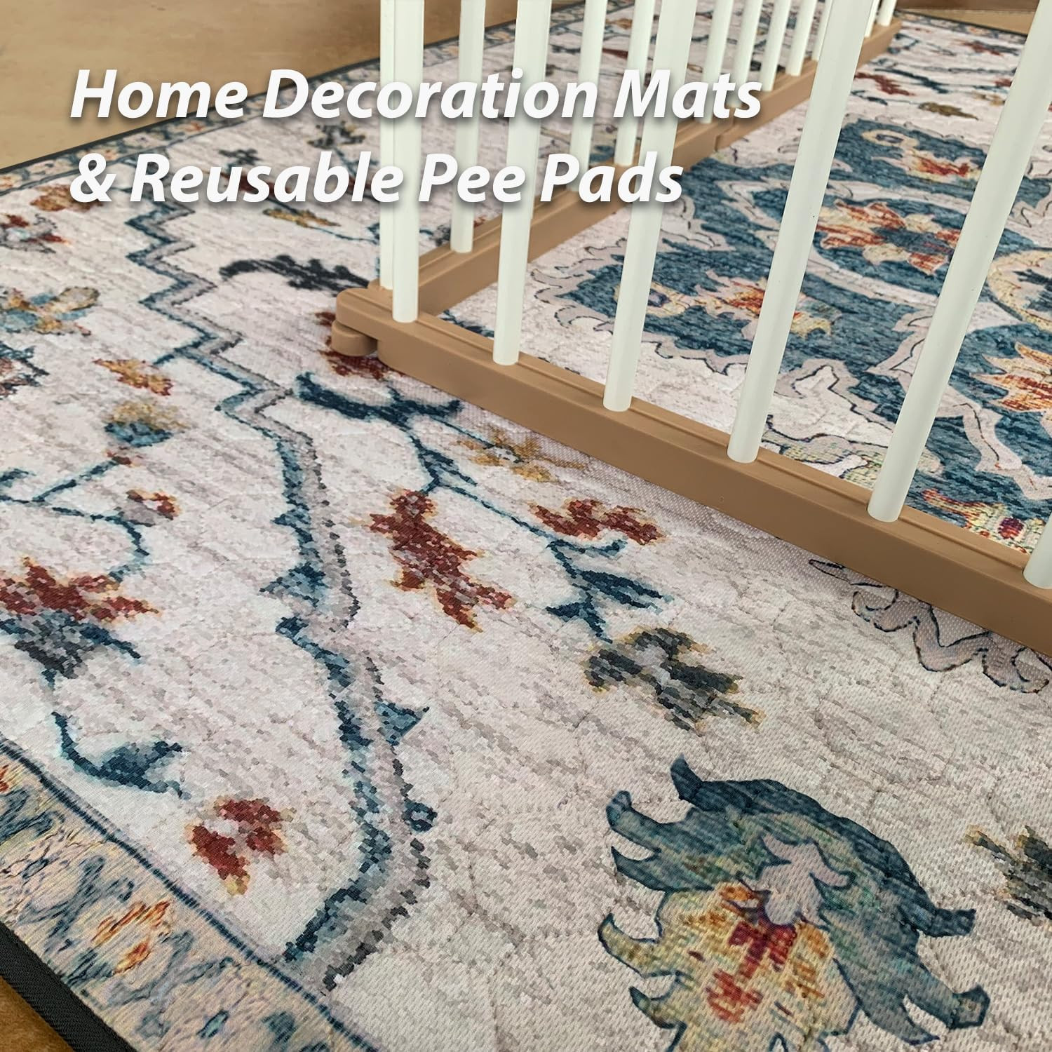 Washable Pee Pads for Dogs, Stylish, Non-Slip and Leak-Proof Pee Pads. Reusable