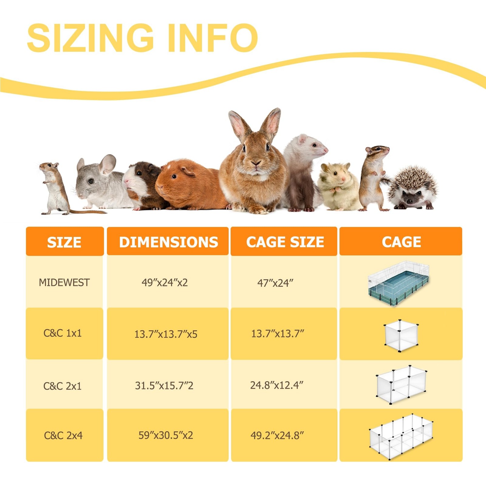 Guinea Pig Cage Liners, Washable Guinea Pig Bedding for Midwest Cage 3 Pack 4…