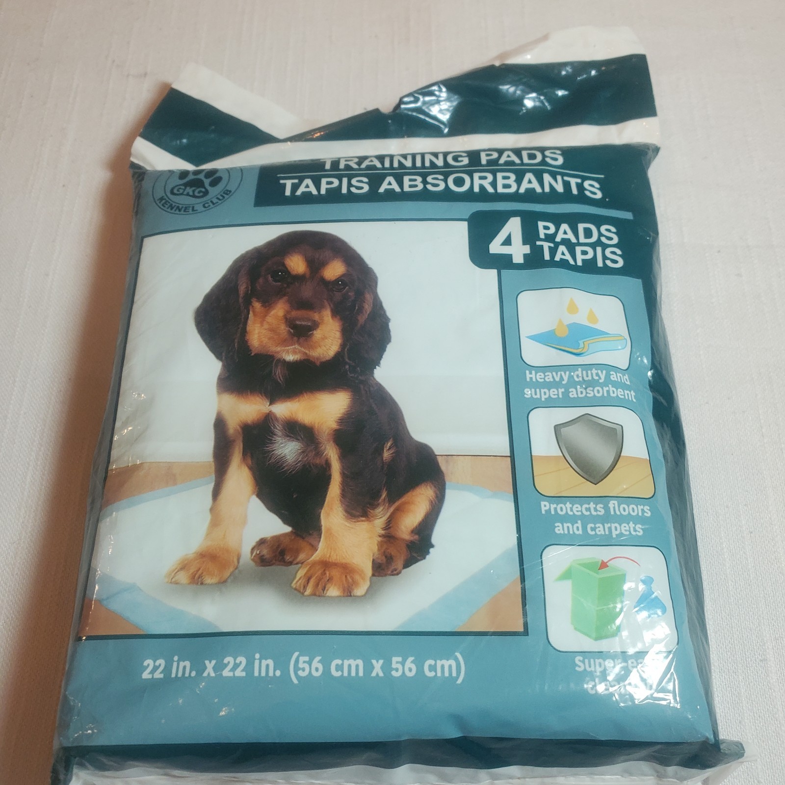 Greenbrier Kennel Club Heavy-Duty Pet Training Pads Puppy Dog