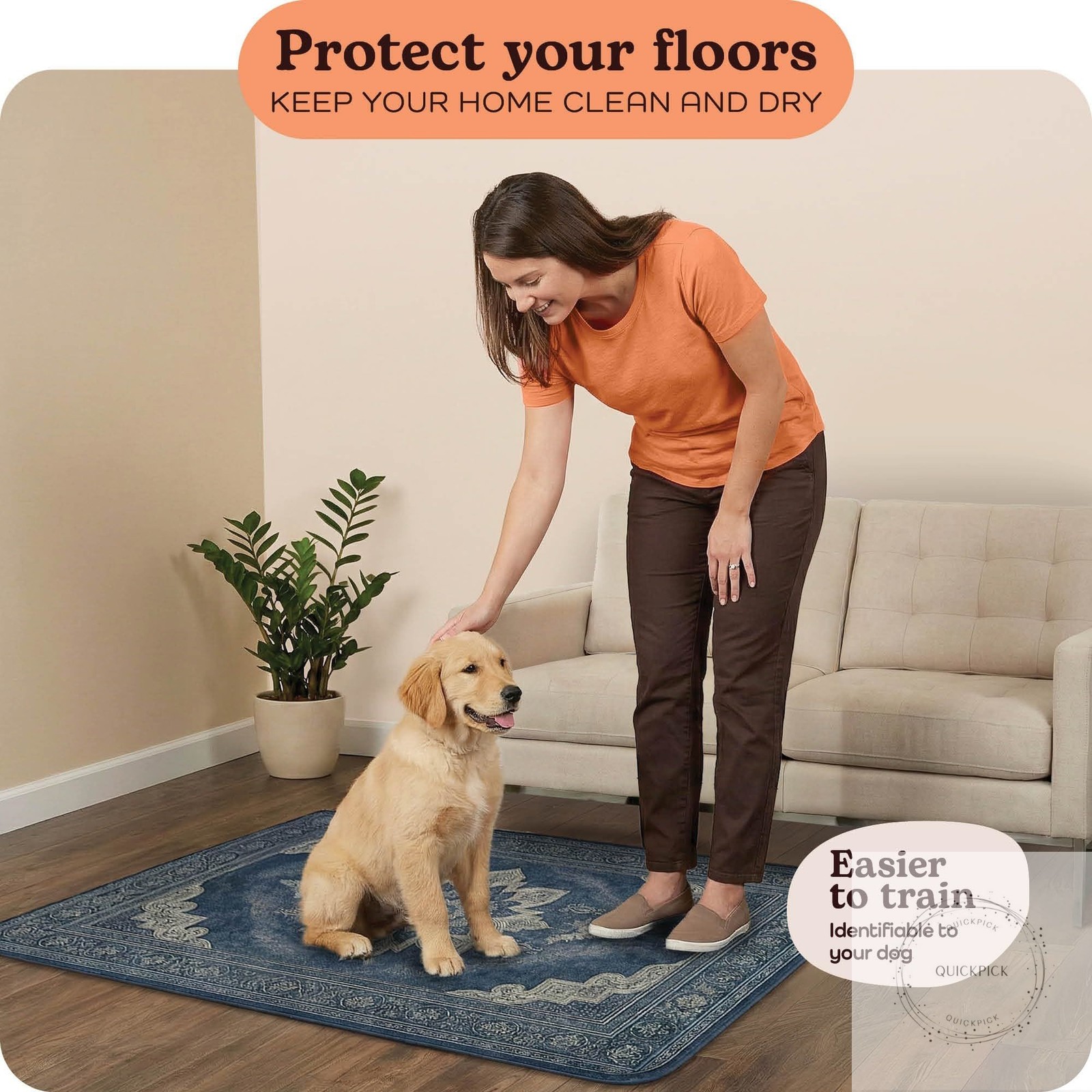 Super Absorbent Washable Pee Pads for Dogs (2-Pack) – Reusable Puppy Training