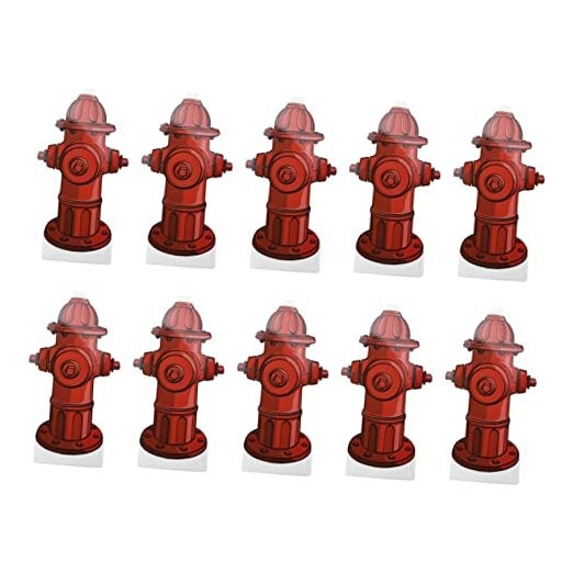 10PCS Dog Fire Hydrant Pee Post Paper, Fire Hydrant Trainer Paper, 7.3 x 3.9in