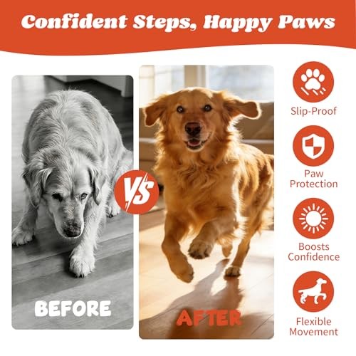 Anti-Slip Dog Paw Pads for Senior Dogs – 28 Pcs M