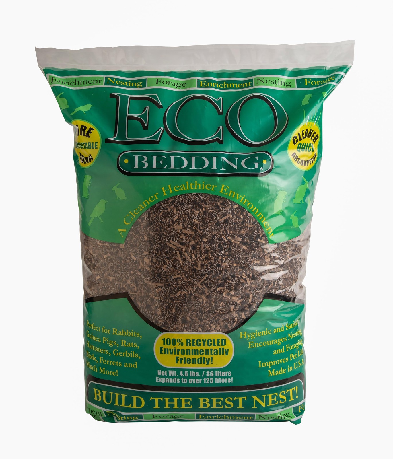 FiberCore Eco-Bedding Natural, 4.5lb 4.5 lbs, Brown
