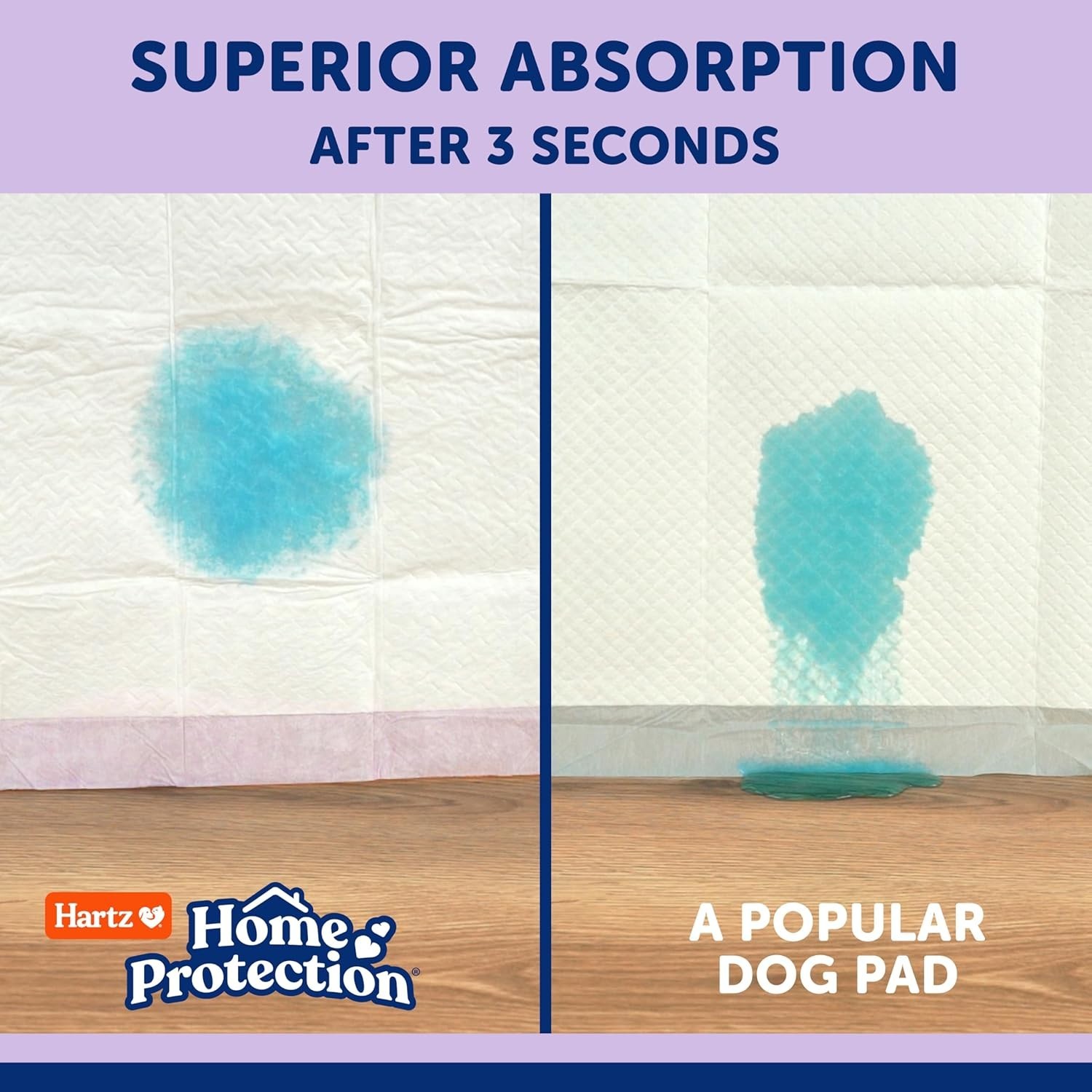 Home Protection Lavender Pads, 100 Count | Super Absorbent