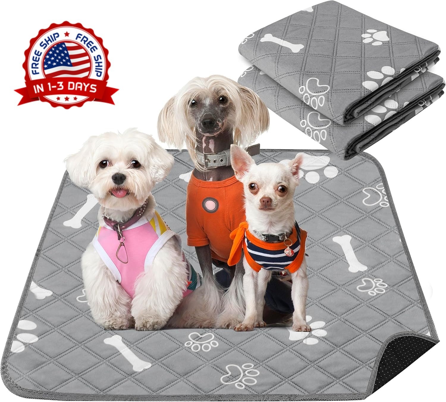Empaquetaduras lavables para orinar para perros, paquete de 2 extra