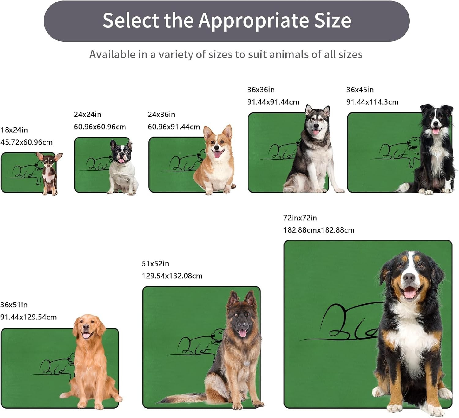 Washable Pee Pads for Dogs, Absorbency Reusable Waterproof Non-Slip and Leak-…