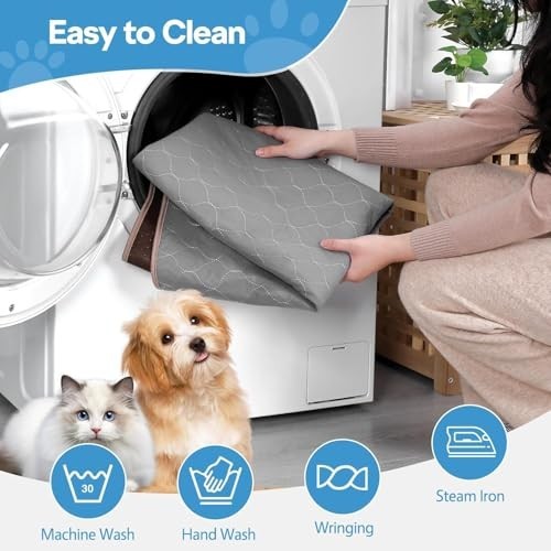Extra Large Reusable Dog Pad 72×72 Inch Non-Slip Washable Pee Pad for Potty