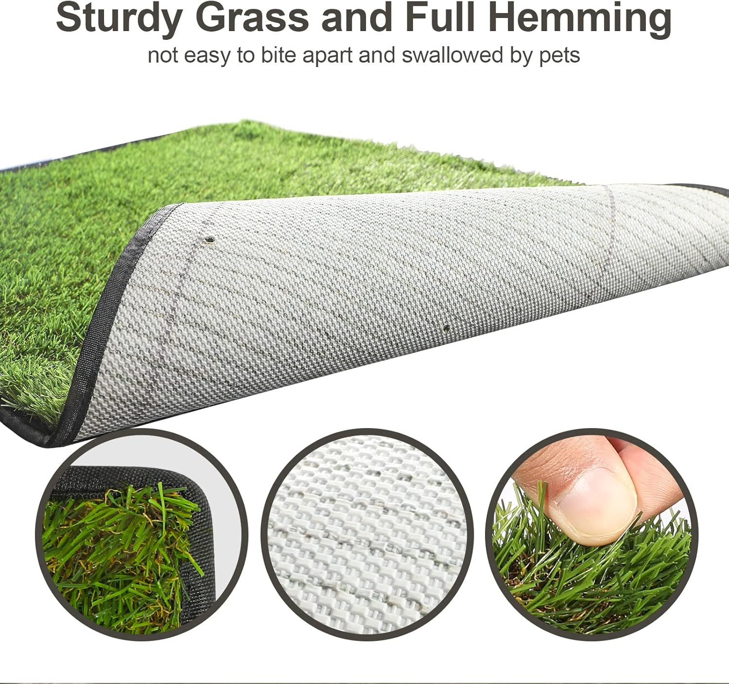 Dog Grass Pad with Tray,40”X27.5”Large Artificial Turf Grass Potty,Xl Reusable