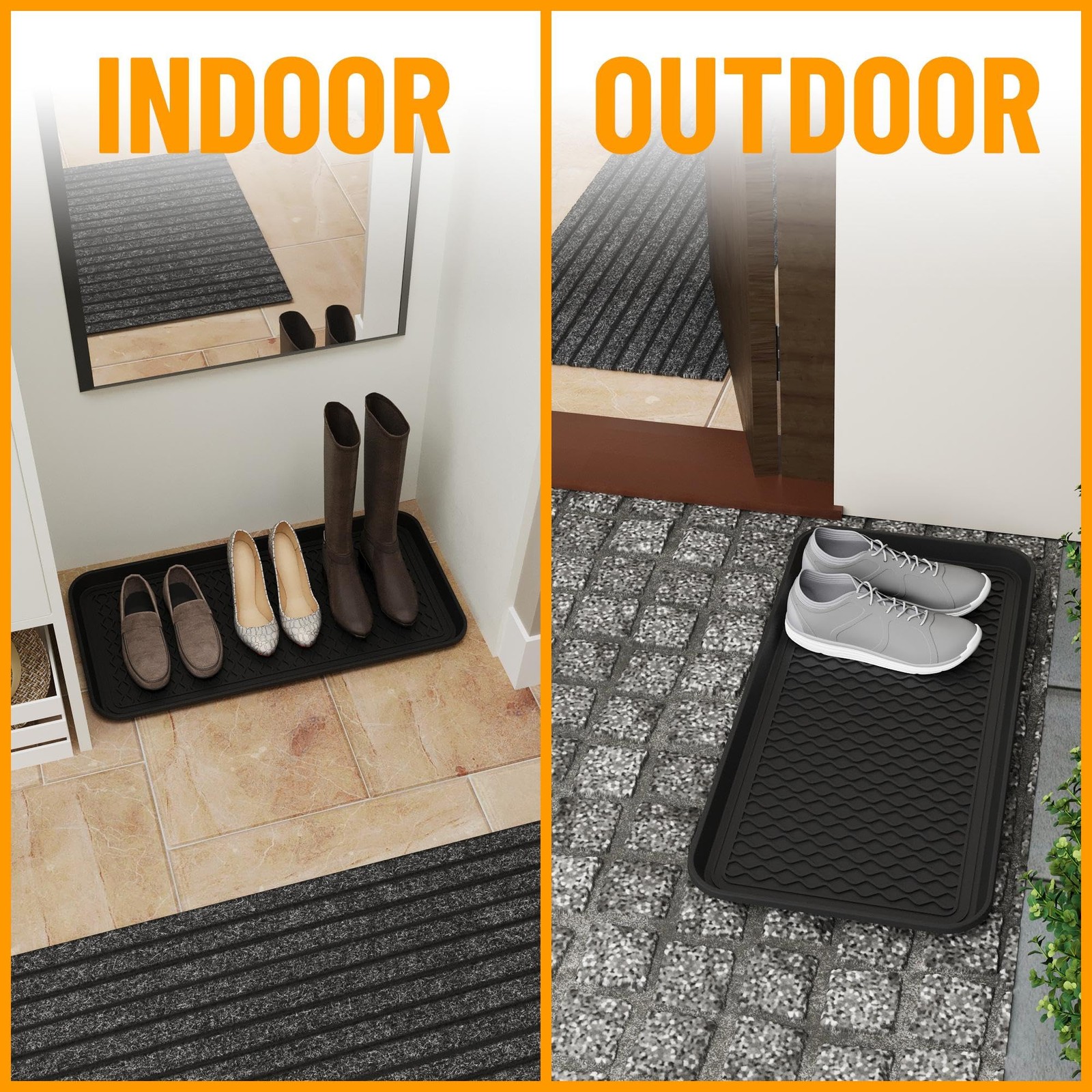 Multipurpose All Season Boot Tray Mat Reusable Pee Pad for Dogs 15″ x 30″