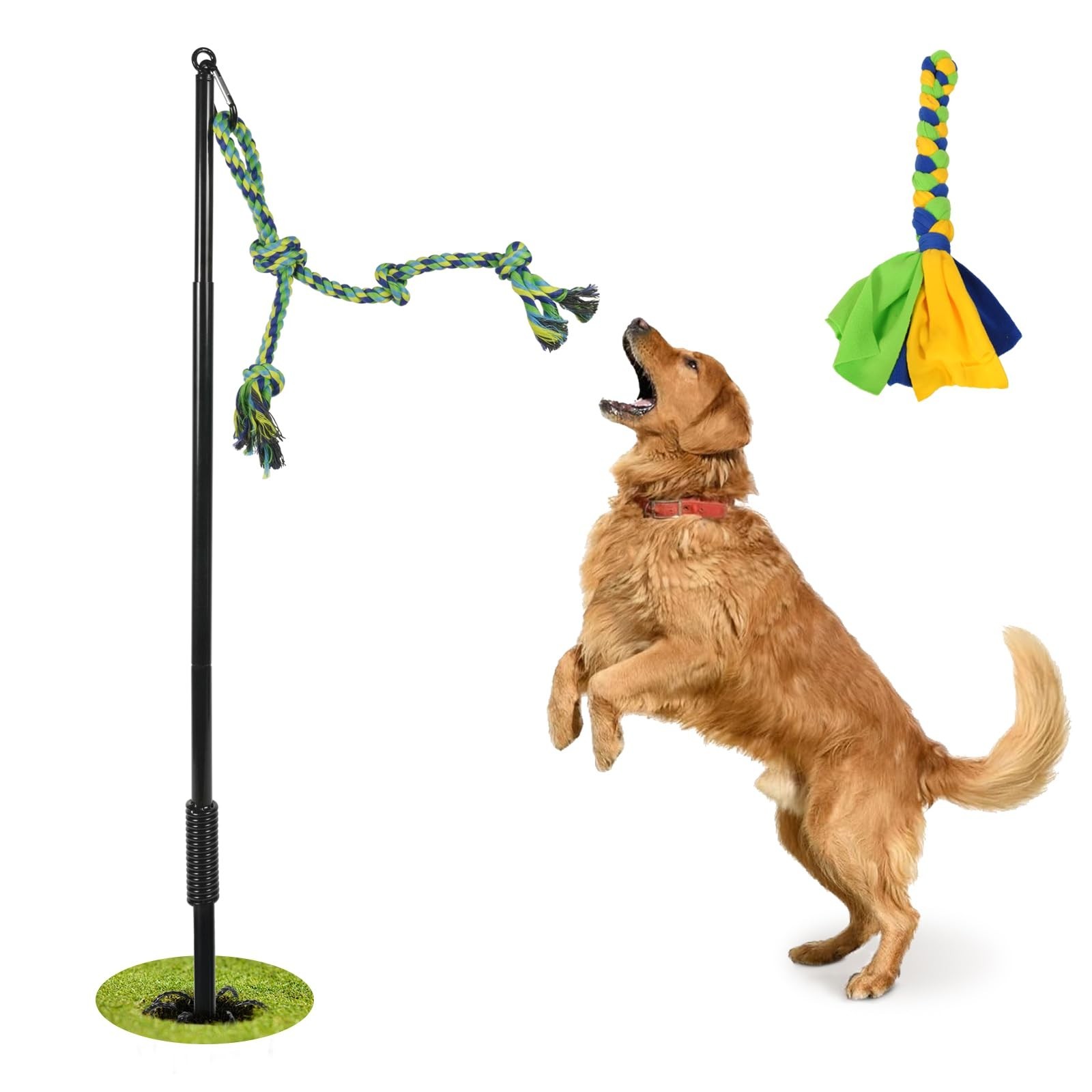 Outdoor Dog Toy,Interactive Dog Toys Outside Tug of War Dog Toy Interactive E…