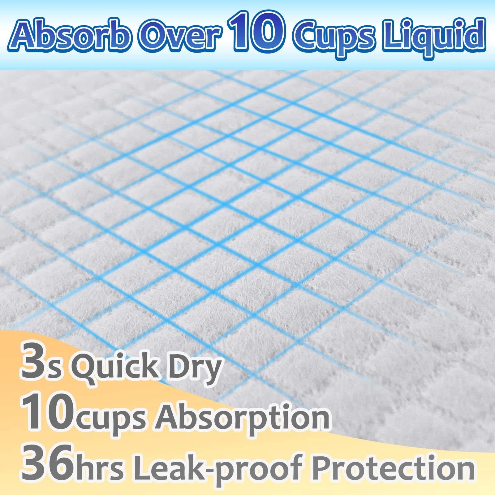 XL Pee Pads for Dogs 28″x34″ – 40 Count Thicken Absorbent Extra Large Disposa…
