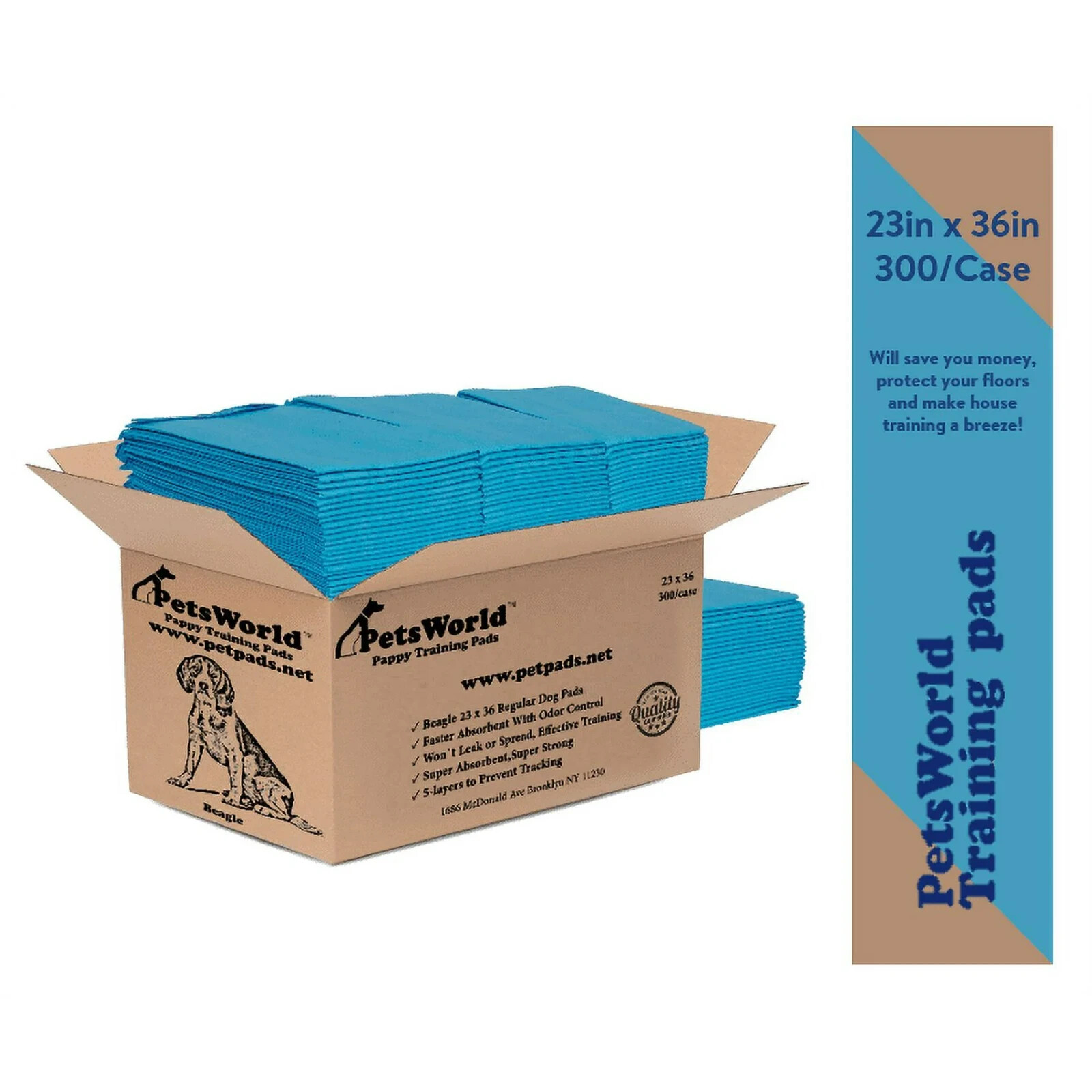 Economy Value Puppy Training & Potty Pads (23×36 inch) 300 Count