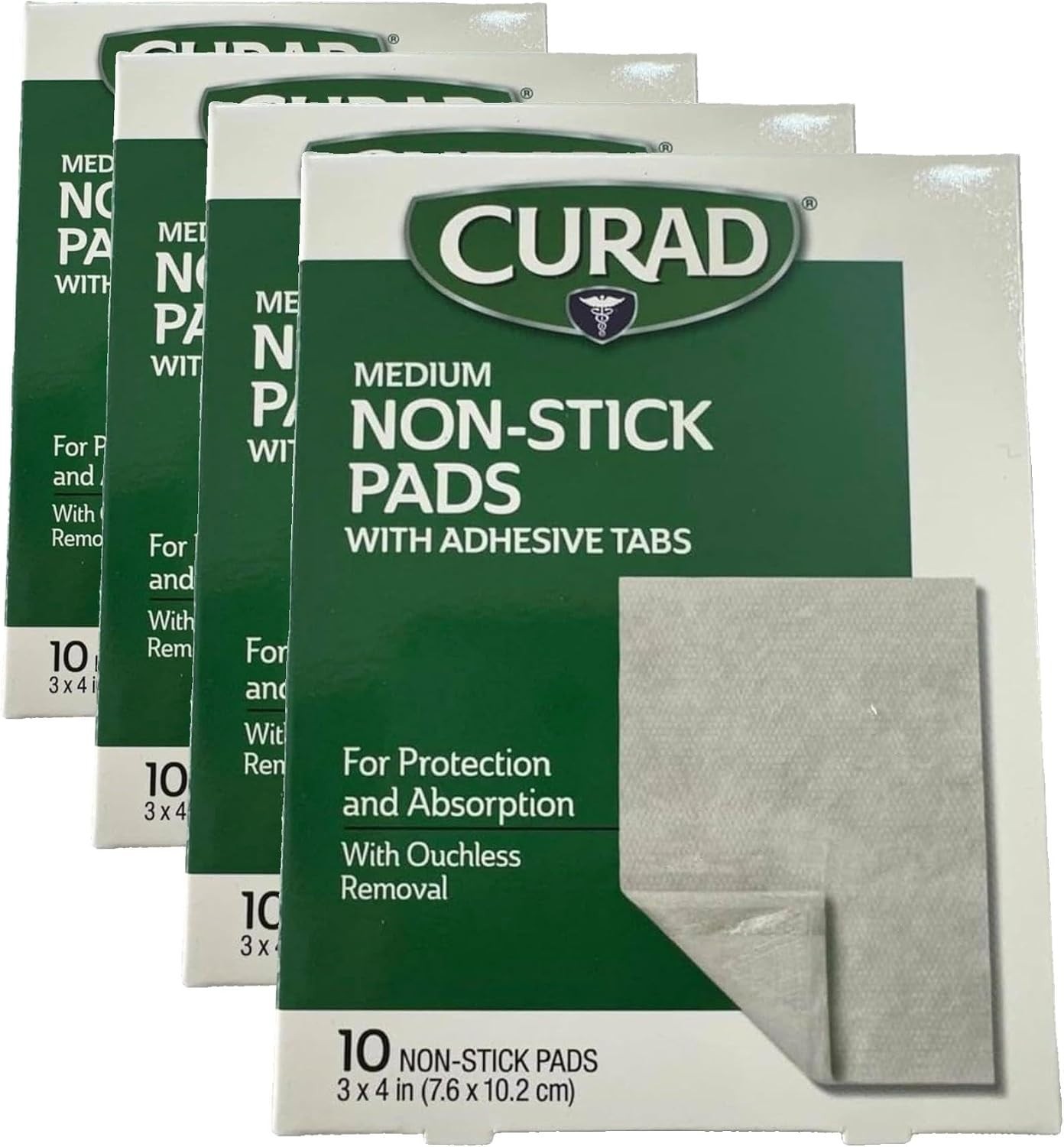 Breathable Non Stick Dressing Pads 3 x 4 Inch Pack of 40 for Post Surgical
