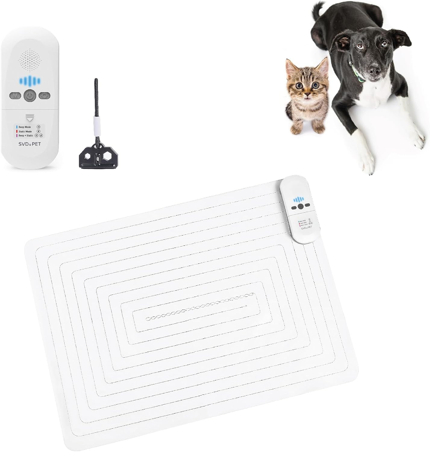 Pet Training Mat 22x16in, Indoor Static Repellent Mat for Cats & Dogs