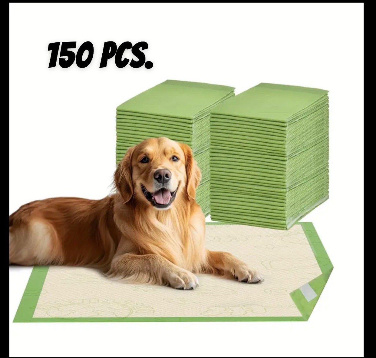 Heavy-Duty Leak Proof 6-Layer Multipurpose Absorbent Pads 24×24 150 Count USA