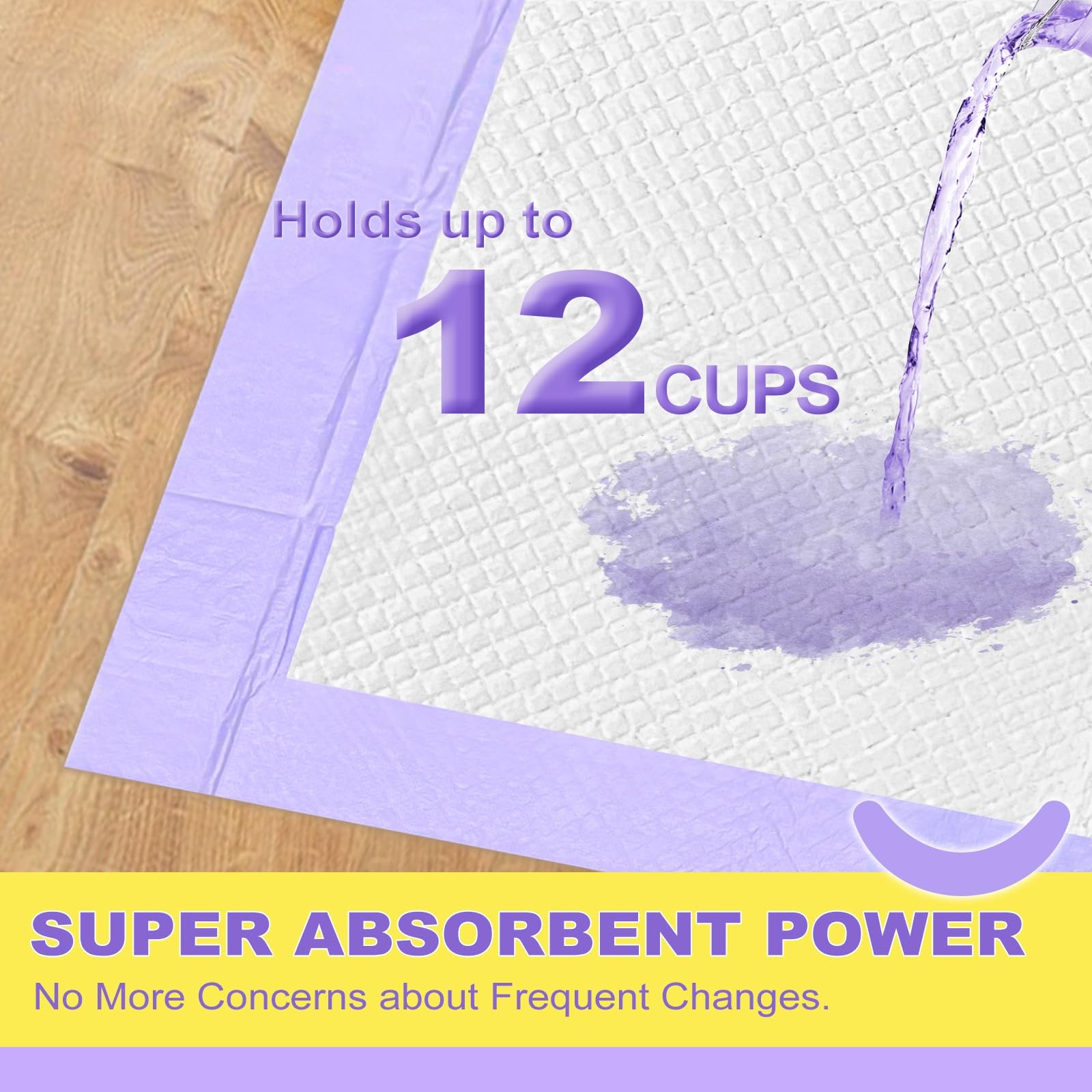 Dog Pads Extra Large 28x44in, Ultra Absorbent Up to 12 Cups – Ideal for Training