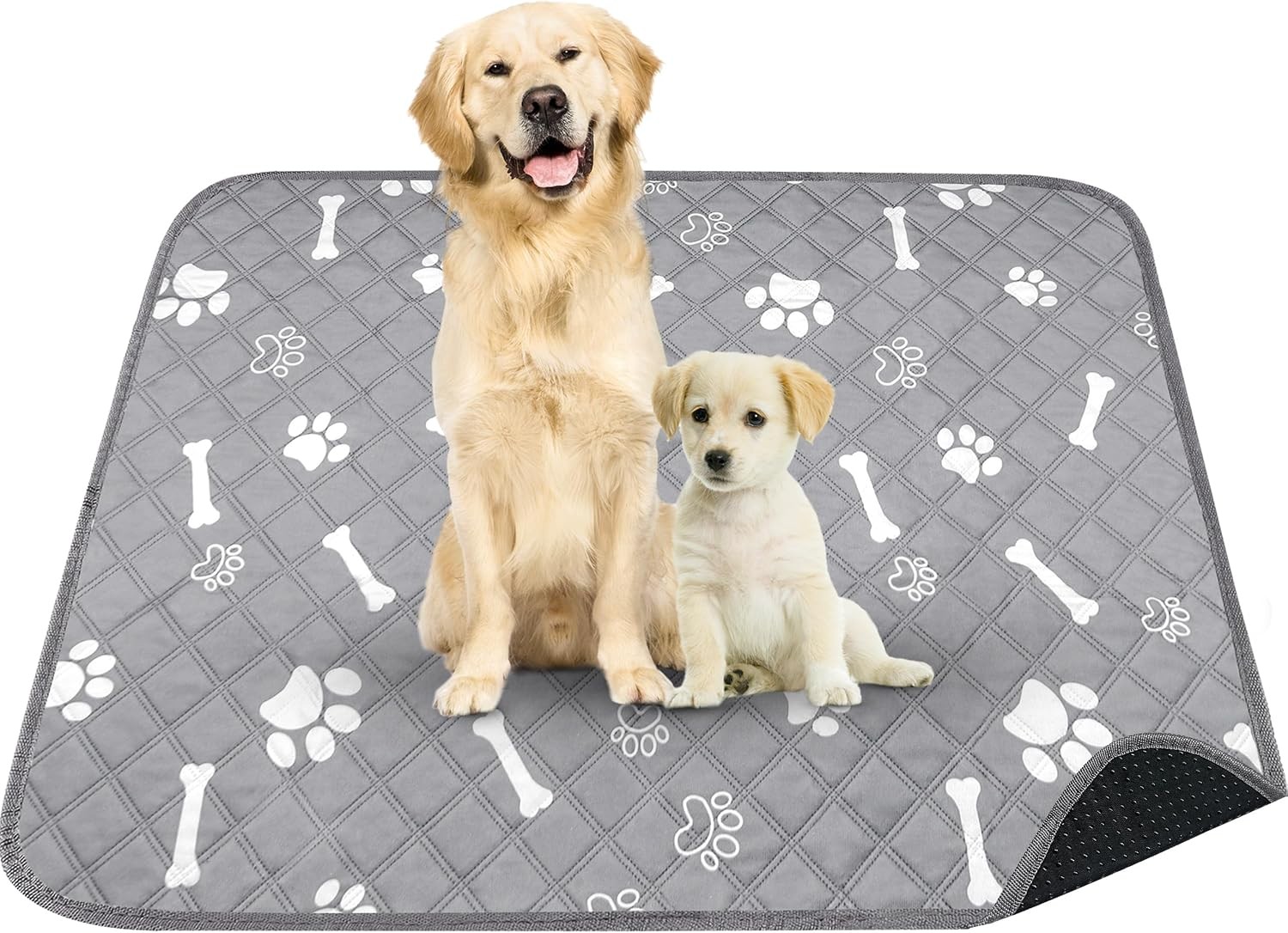 2 Pack Washable Dog Pee Pads 18×24 Reusable Puppy Training Pads Waterproof