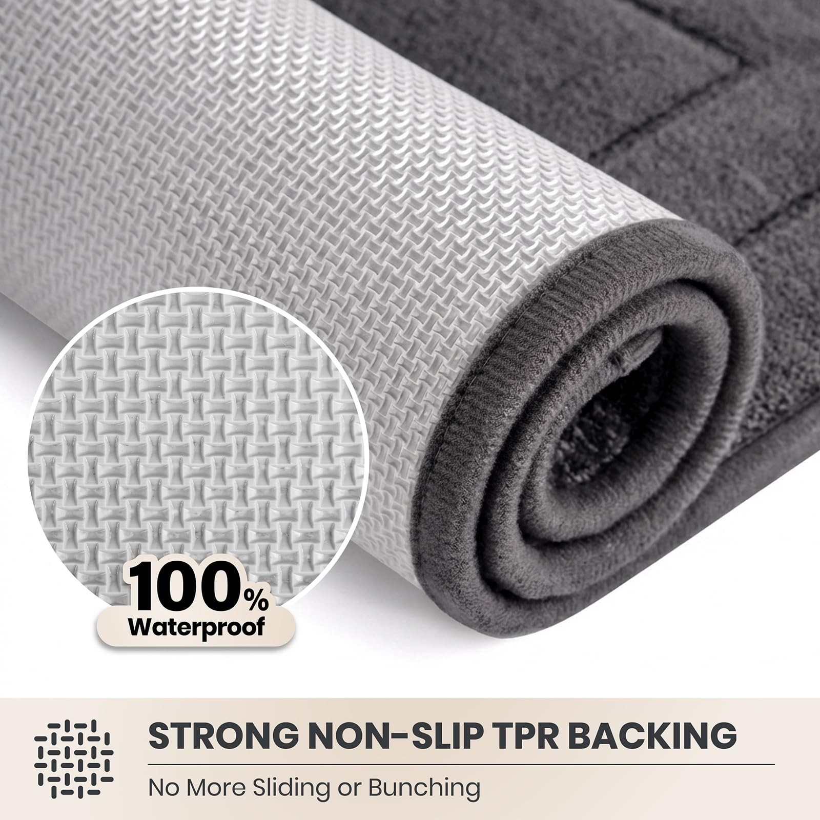 PURRUGS Dirt Trapping Door Mat 32″ x 70″, Non-Slip/Skid Machine Washable Entr…