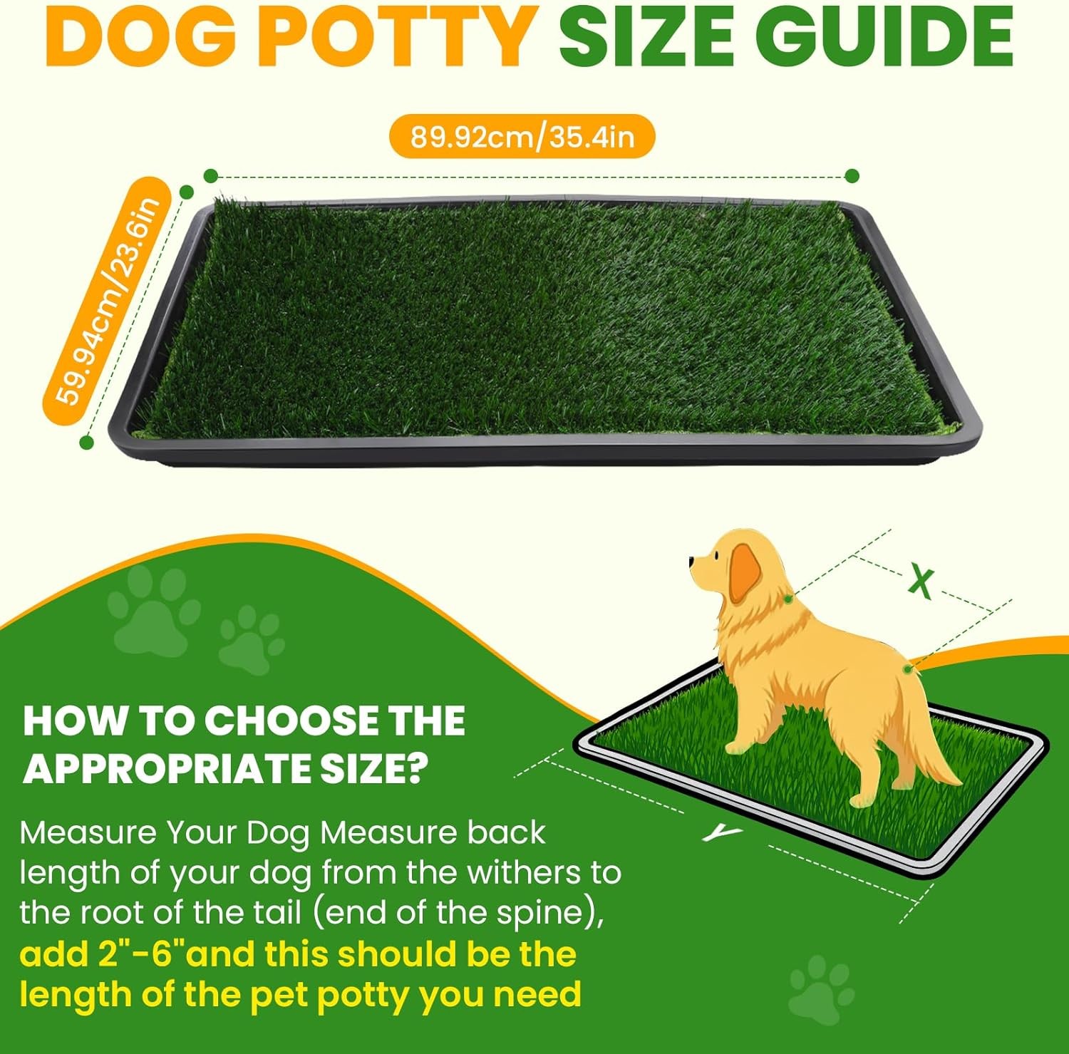 Dog Grass Pad with Tray Artificial Grass Puppy Pee Pad for Dogs, Reusable 4-Lay