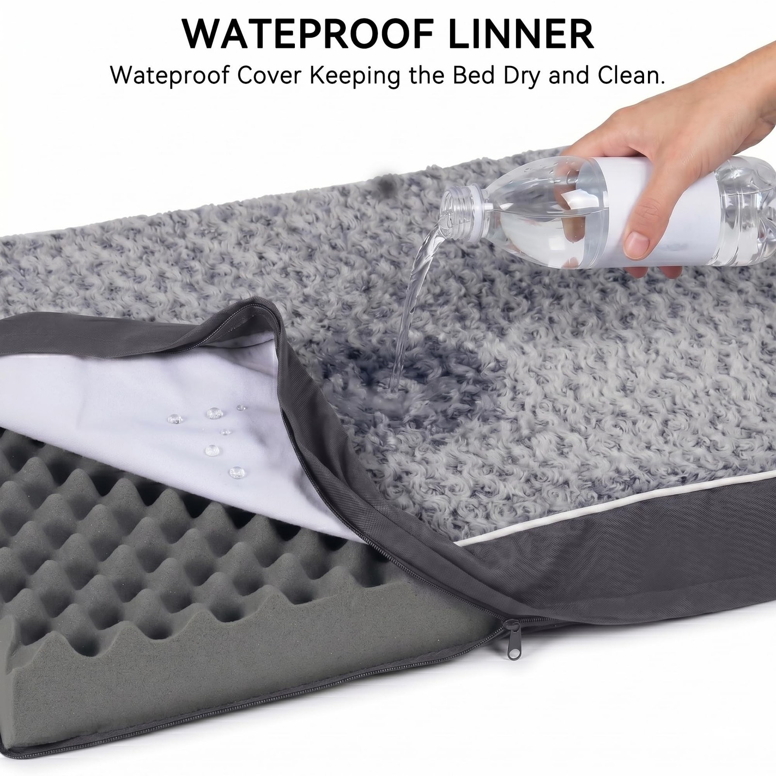 WESTERN HOME WH Orthopedic Dog Beds Large Sized Dog, Waterproof Large Pet Bed…
