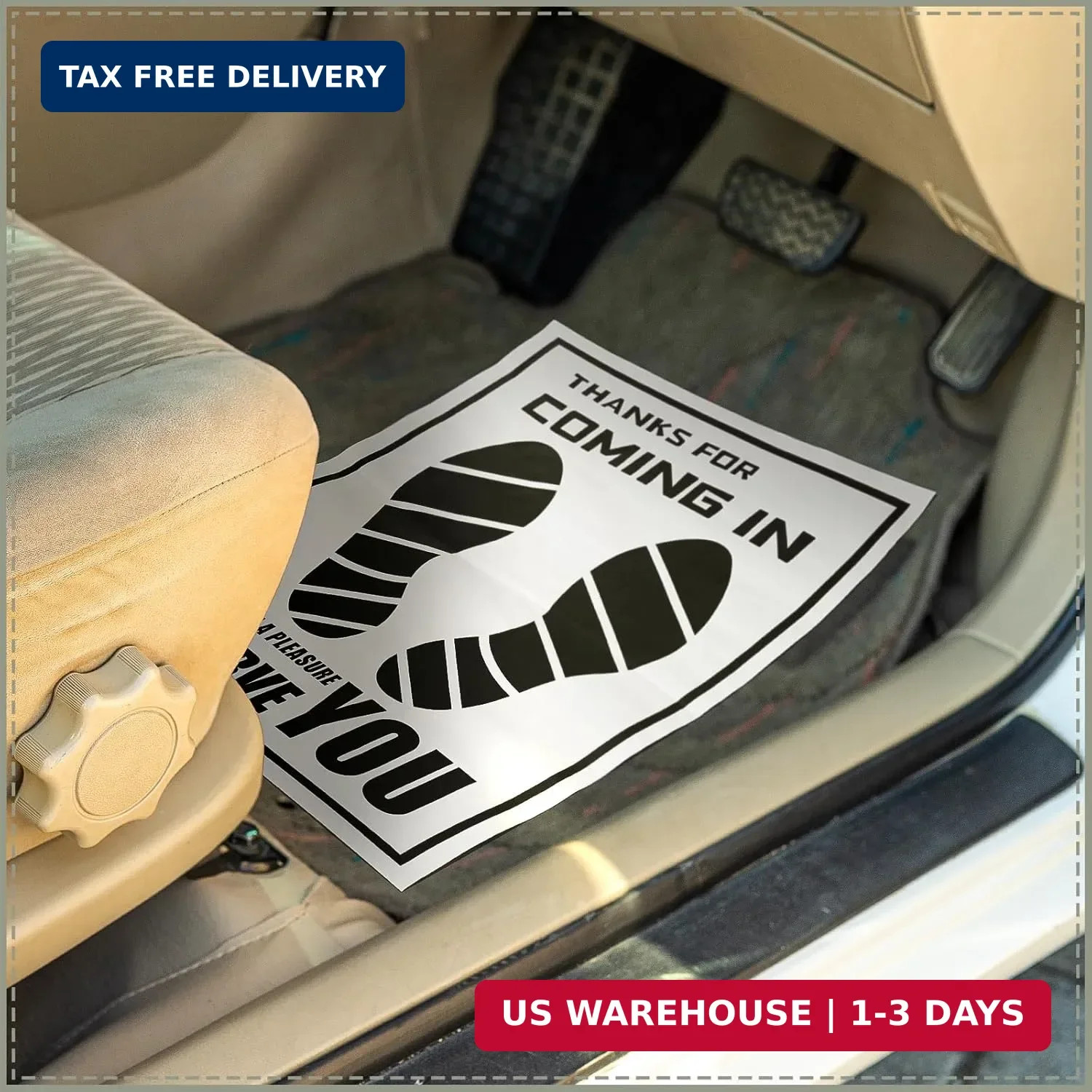 500x Car Floor Mats Plastic Coated Disposable Paper Protective Dealer Garage