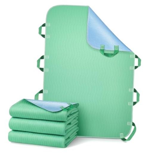 Bed Pads Washable Waterproof, Reusable Bed Underpads 34×52 Inch with Green 1pcs