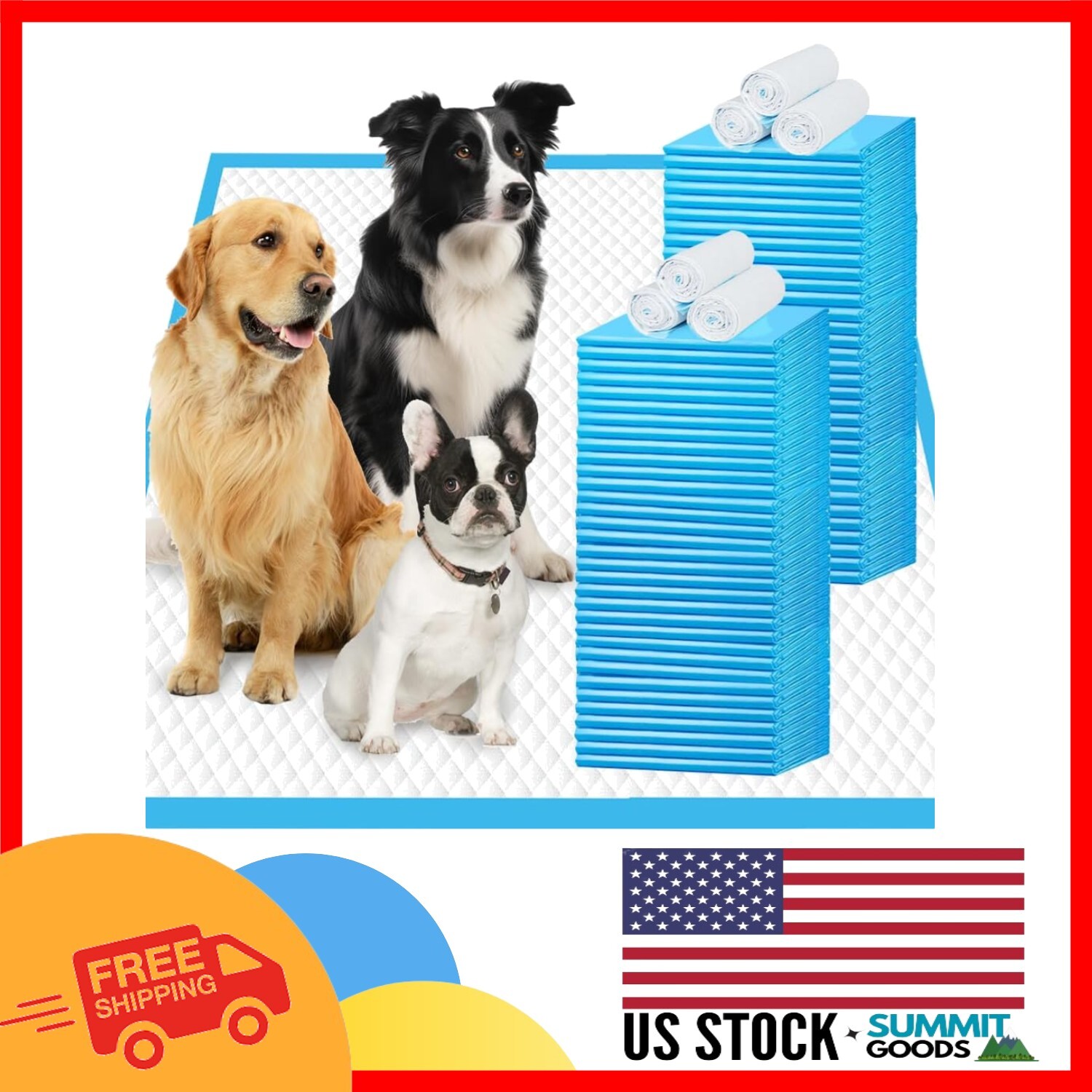 36″x36″ Extra Large Leak-Proof Puppy Training Pads – 30 Count, All Life Stages