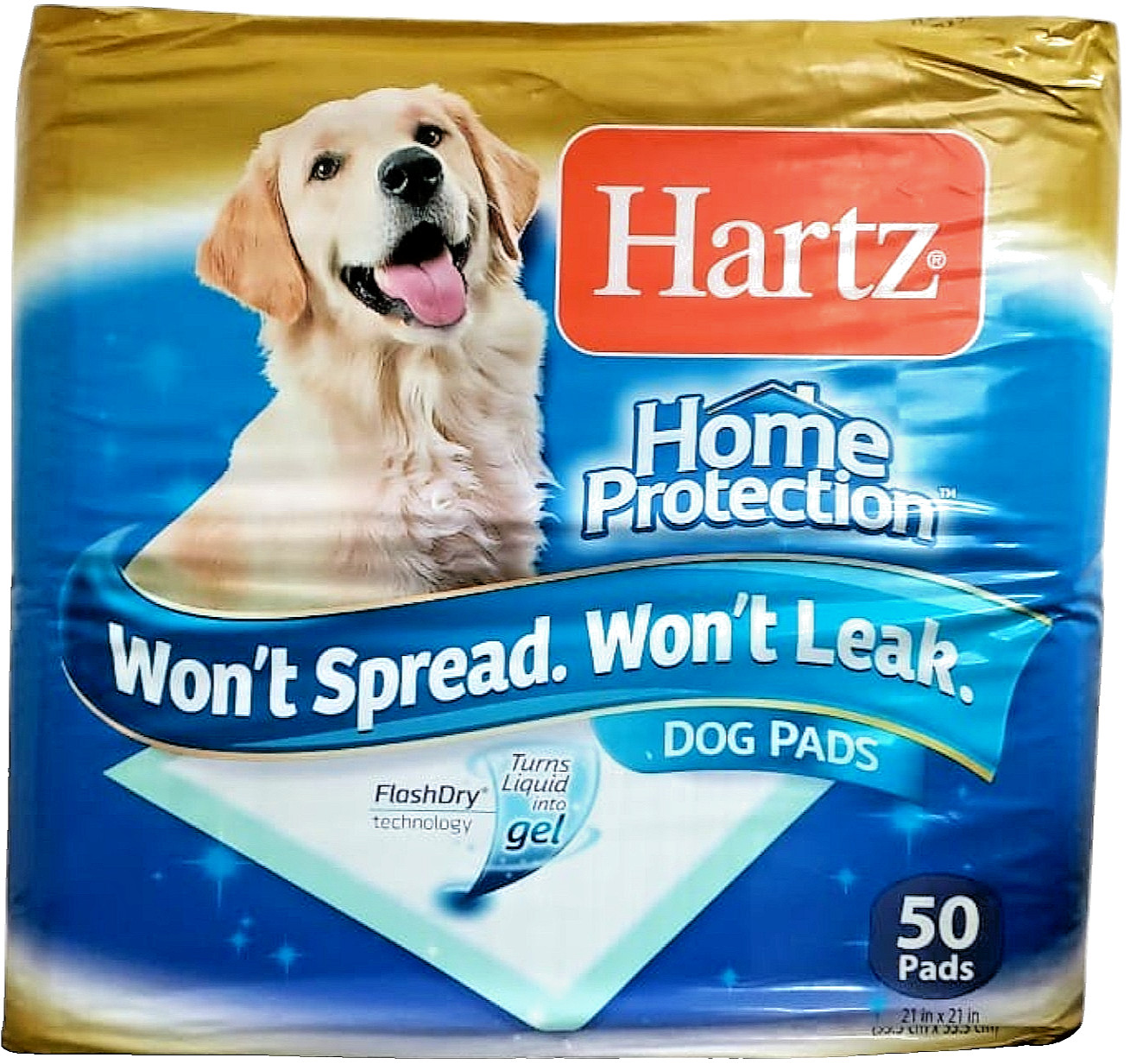 Hartz Home Protection Dog Pads Regular Size Dog Pads (50 ct) Set of 3