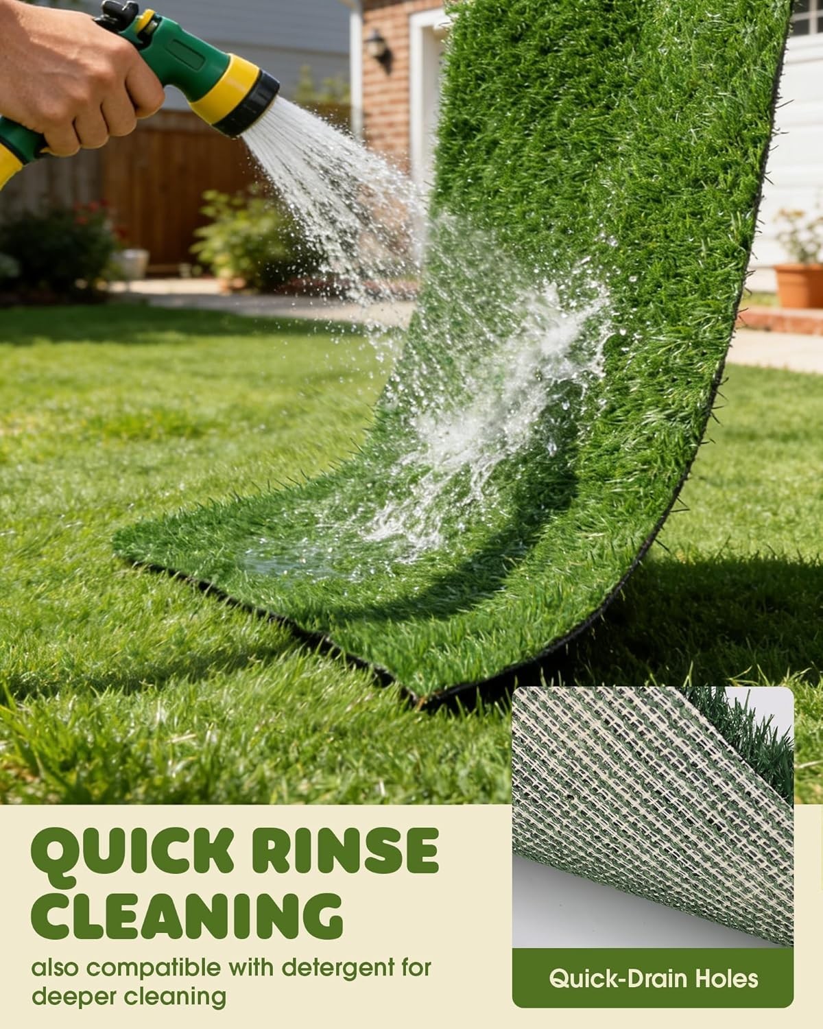 Dog Grass Pad with Tray Artificial Grass Puppy Pee Pad for Dogs, Reusable