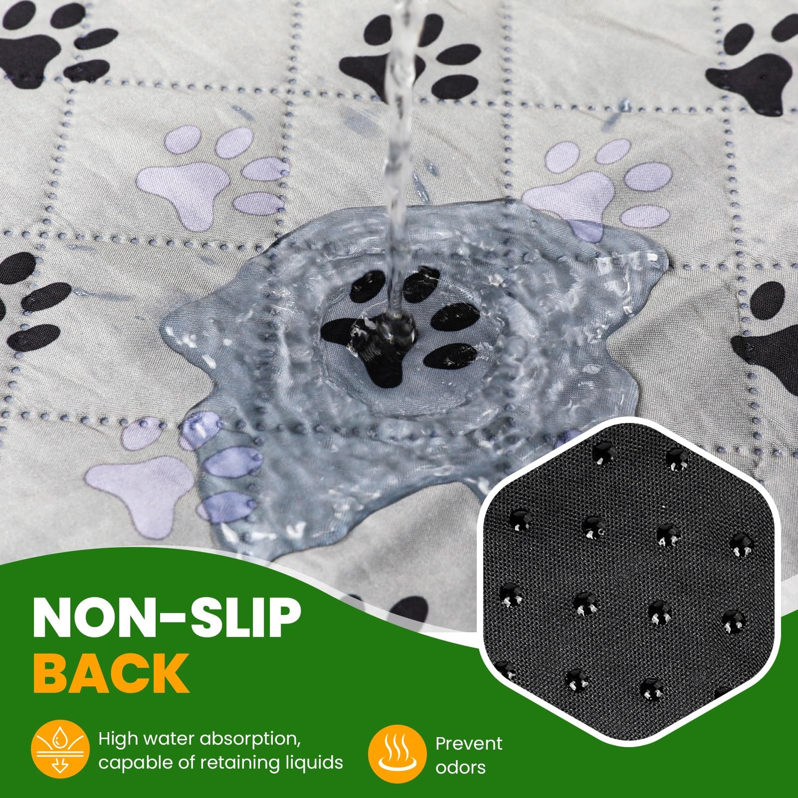 FURWAY Dog Grass Pad with Tray Artificial Puppy Pee 35.4″X 23.6″, Gray