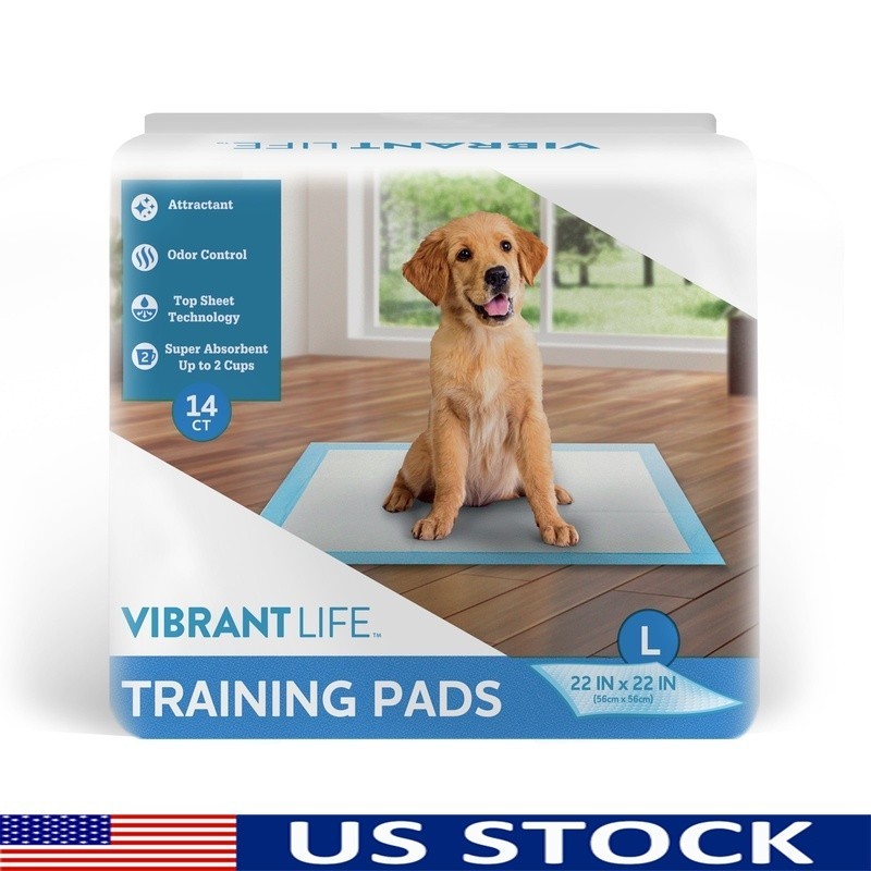 Super Absorbent Puppy Training Pads Leakproof Odor Control Non-Slip 14 Count New