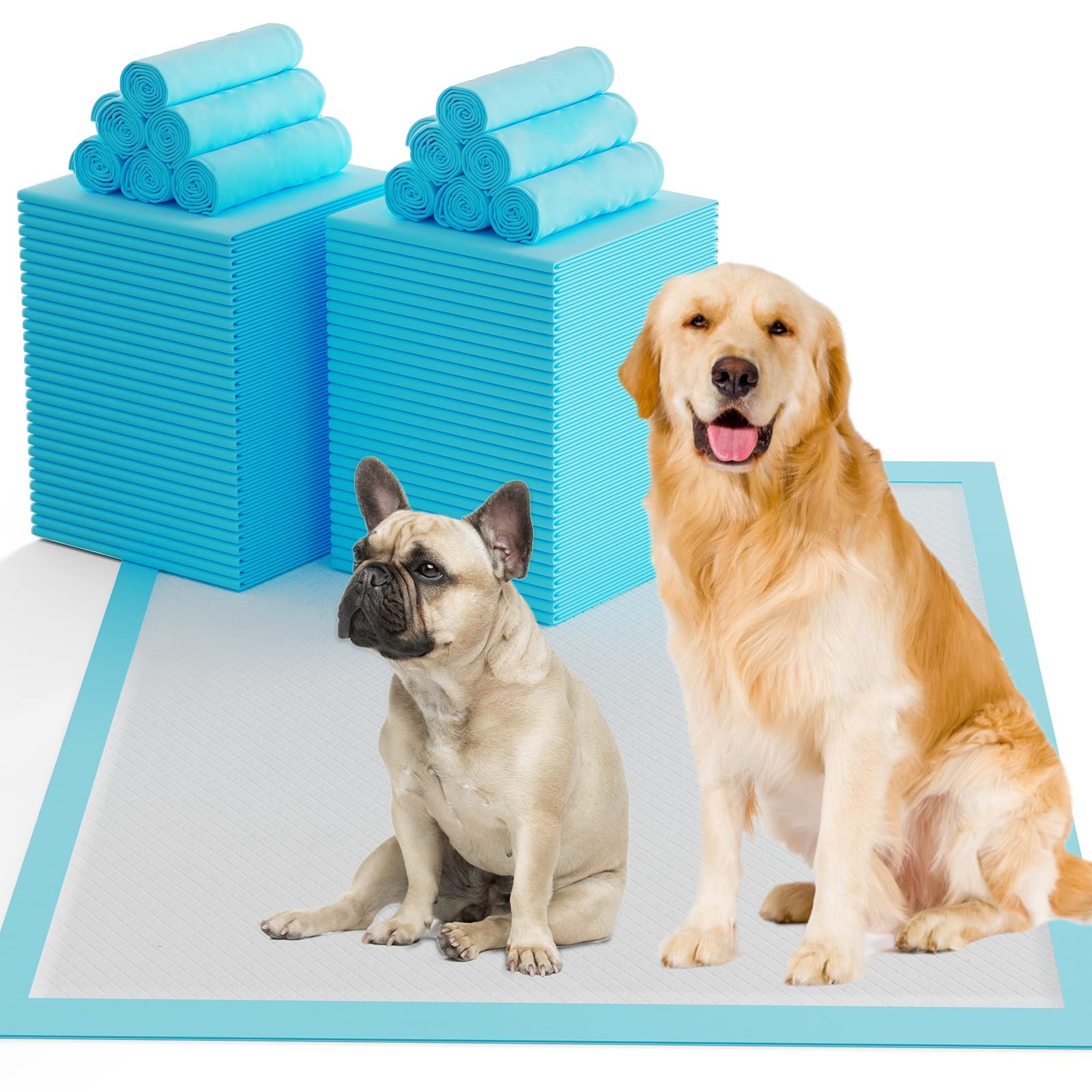 60 Count Dog Pee Pads Extra Large,32″X 36″Pet Training Pads,Disposable Pet Po…