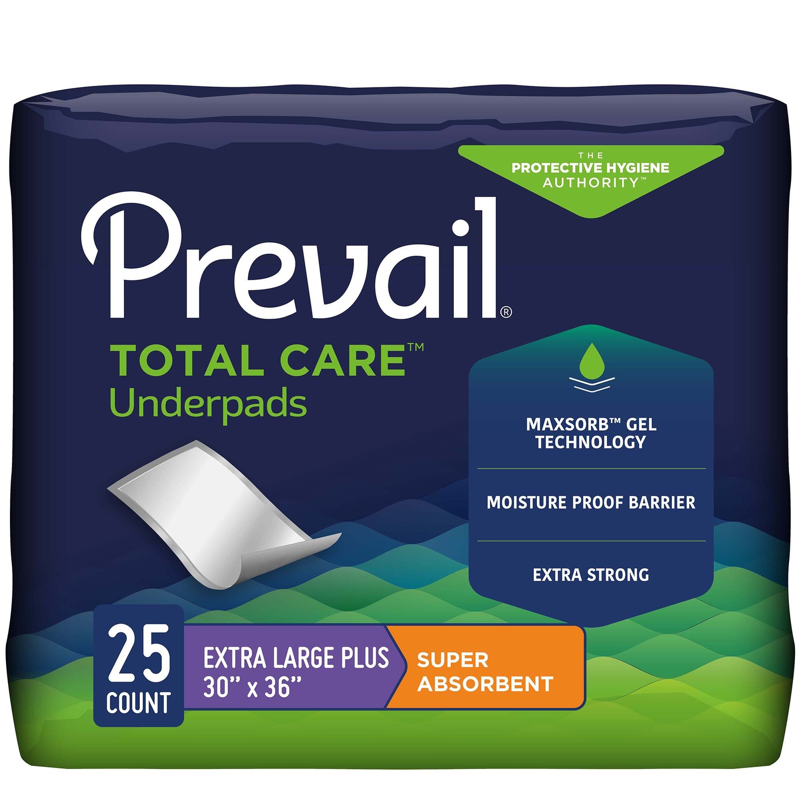 Prevail 100 30×36 Super Heavy Absorbency Adult Disposable Puppy Dog Pads