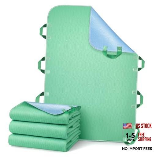 Bed Pads Washable Waterproof, Reusable Bed Underpads 34×52 Inch with Green 1pcs