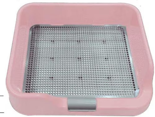 Plastic Dog Toilet Indoor Dog Potty Tray – Pink