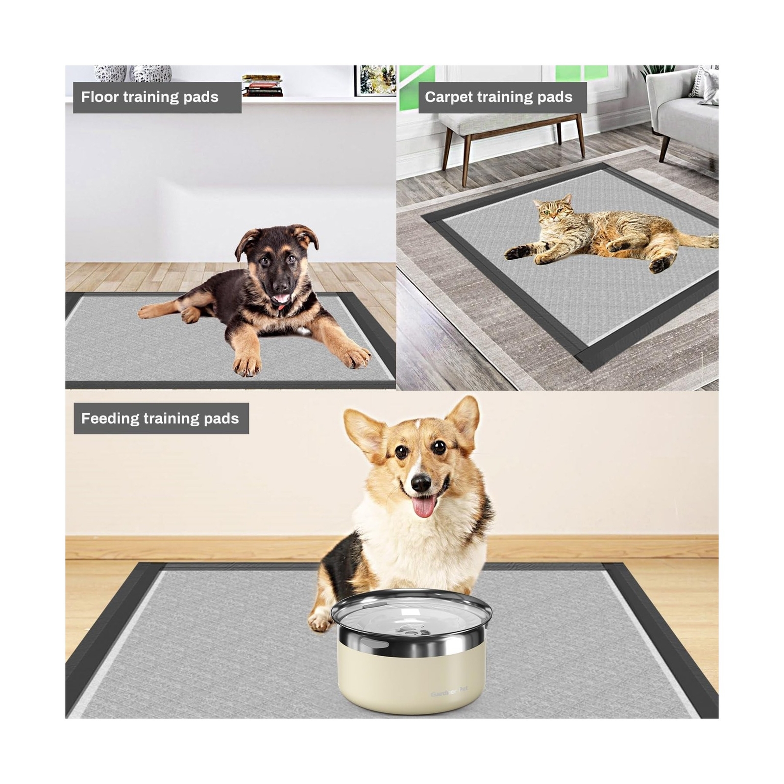 Charcoal Puppy Pads 28×34 Inches Extra Large Dog Pee Pads Odor-Control & Leak…