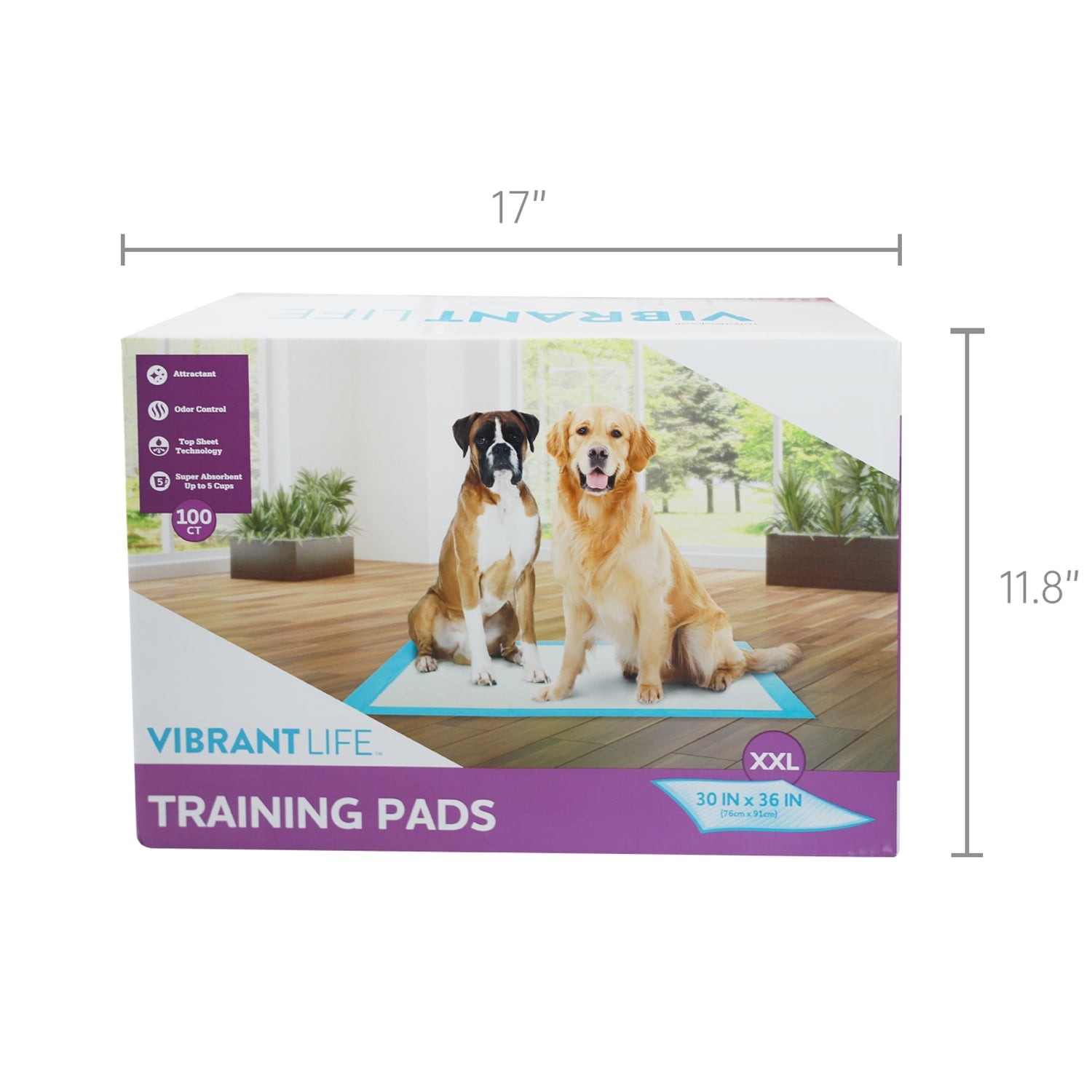 30x36in XXL Puppy Pee Pads 100ct Super Absorbent Leakproof Fast Dry Mats