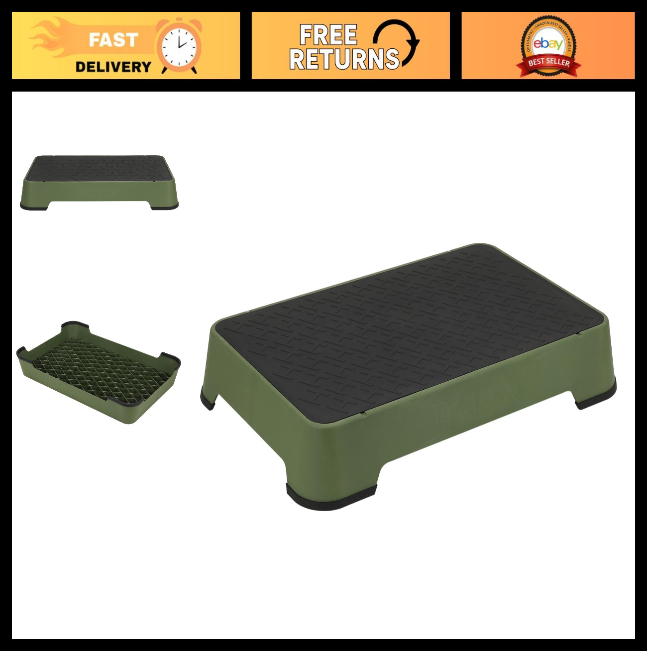 Durable Dog Training Place Board – Non-Skid Portable Agility Platform – Stackabl