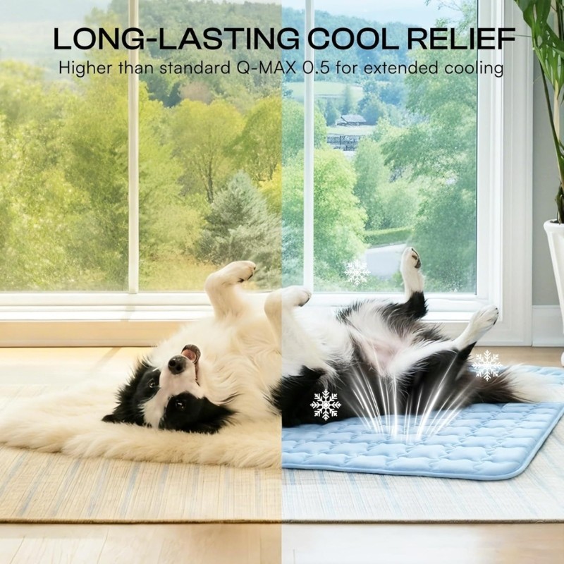 Breathable Dog Cooling Gel Mat for Warm Weather Comfort and Indoor Rest