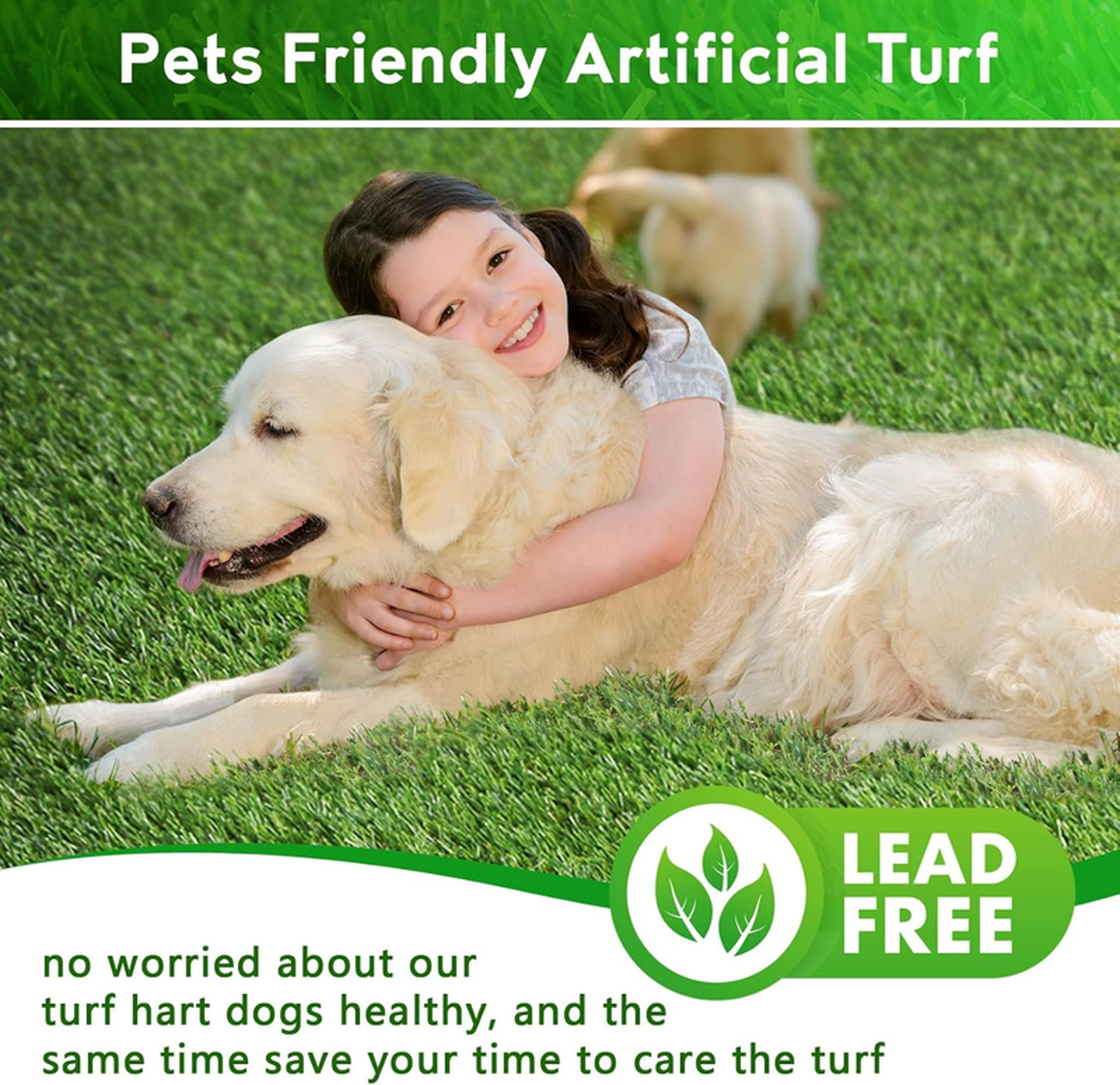 Large Artificial Grass Pad for Dogs Potty, Extra Soft Thick Turf for Indoor