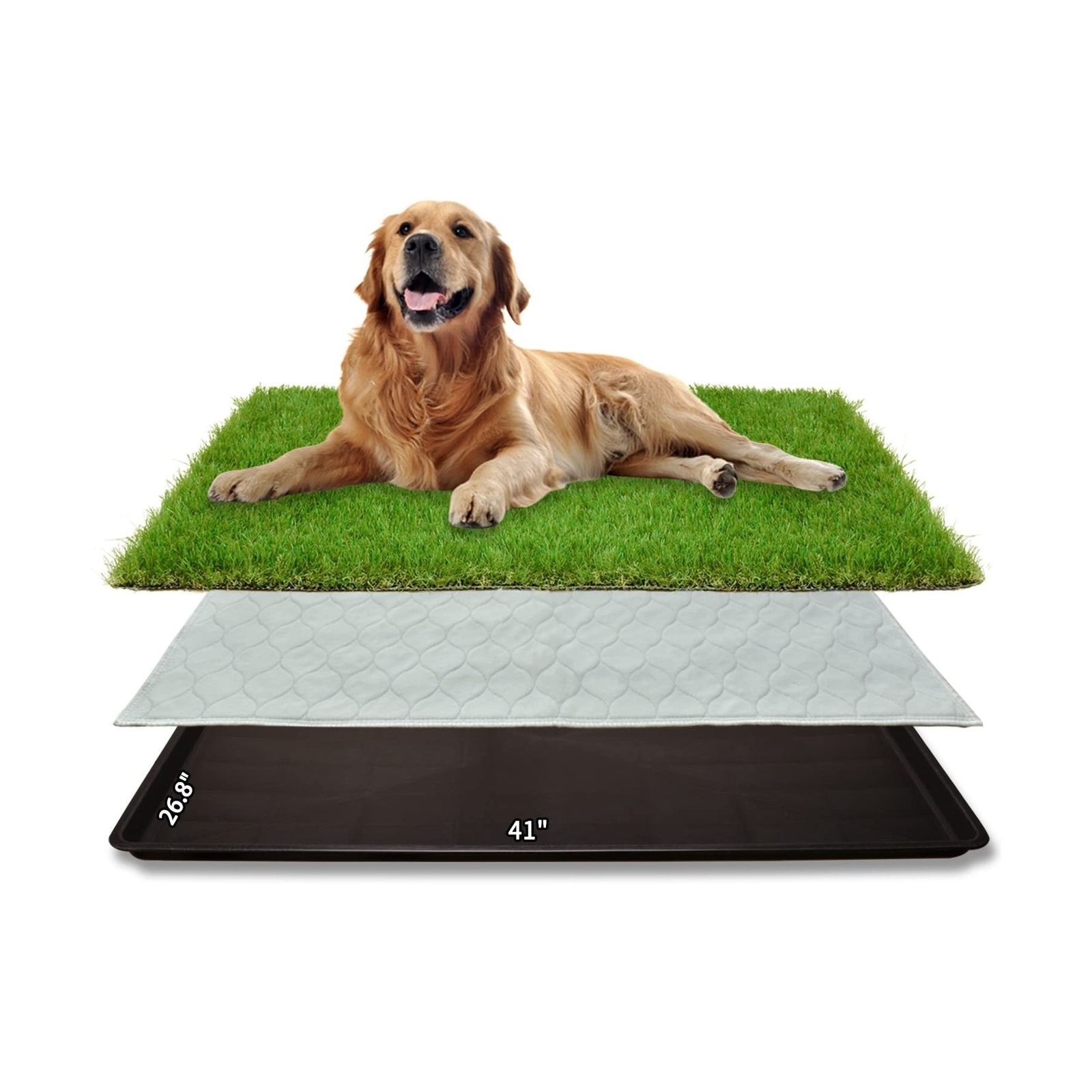 Dog Grass Large Potty Patch, Dog Litter Boxes Artificial Dog Grass Bathroom T…