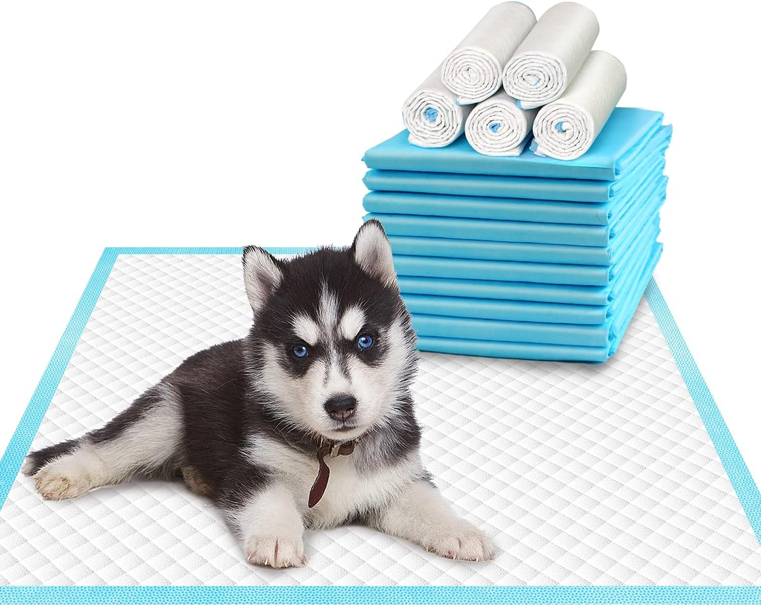 Pet Training and Puppy Pads 24″X24″ (75 Count), Super Absorbent Pee Pads for …