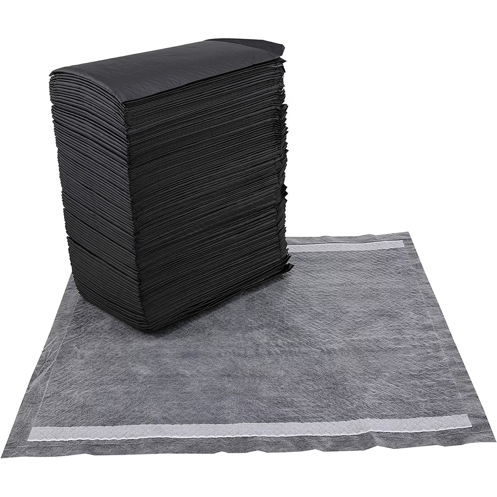 Glad Puppy Training Pads 100 Count Black Charcoal 5-Layer Leakproof Dog Pee Pads